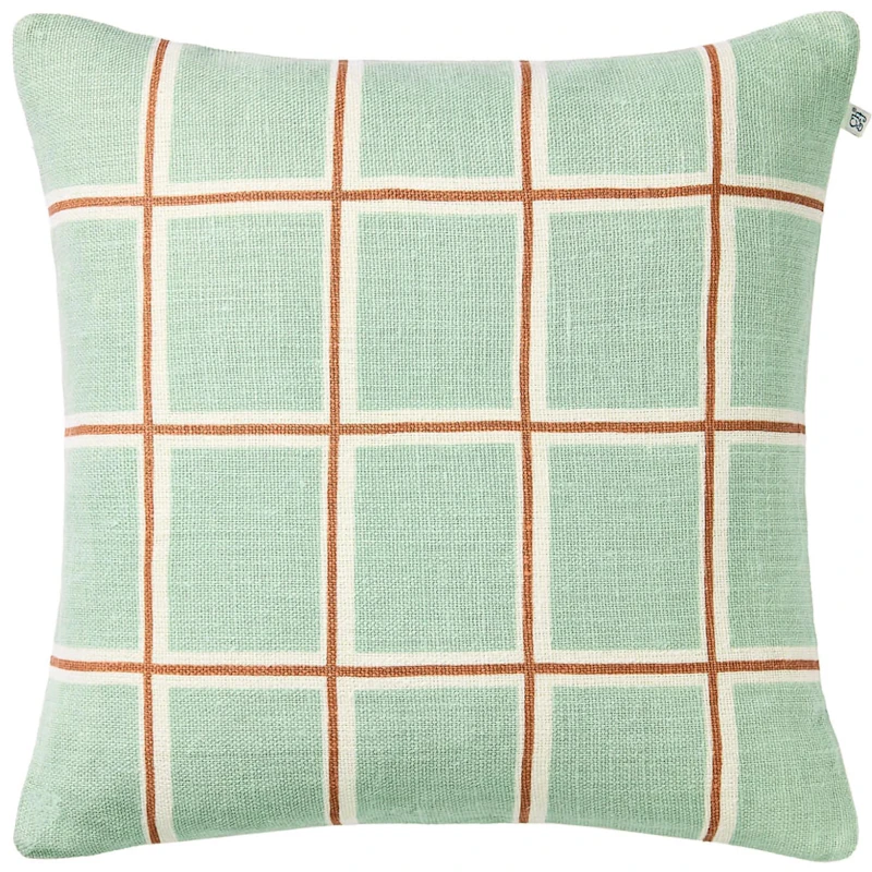 Raha Putetrekk 50x50 cm, Aqua / Apricot Orange