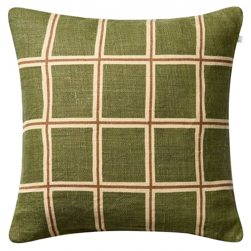 Raha Putetrekk 50x50 cm, Cactus Green / Taupe