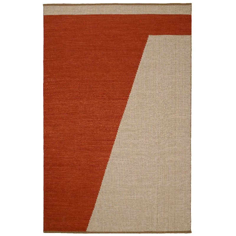 Una Gulvteppe 180x270 cm, Rust/Beige/Offwhite