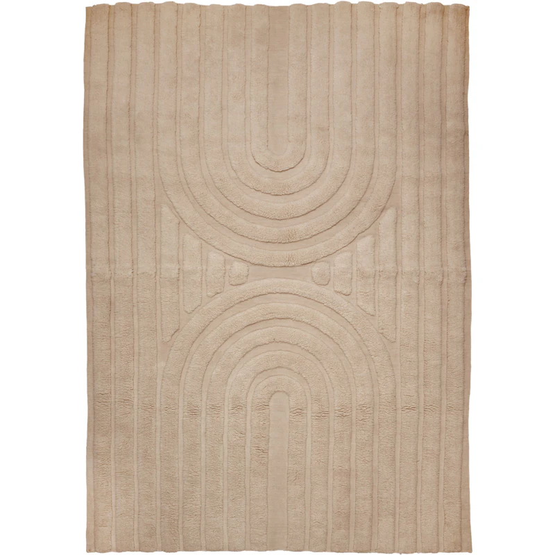 Curve Teppe 250x350 cm, Natural Beige