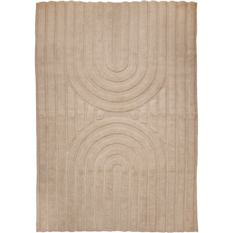 Curve Teppe 170x230 cm, Natural Beige