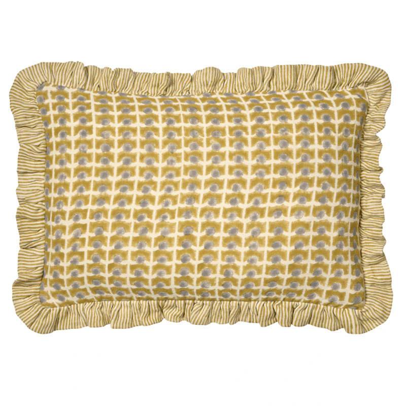 Ripple Putetrekk 40x60 cm, Gul