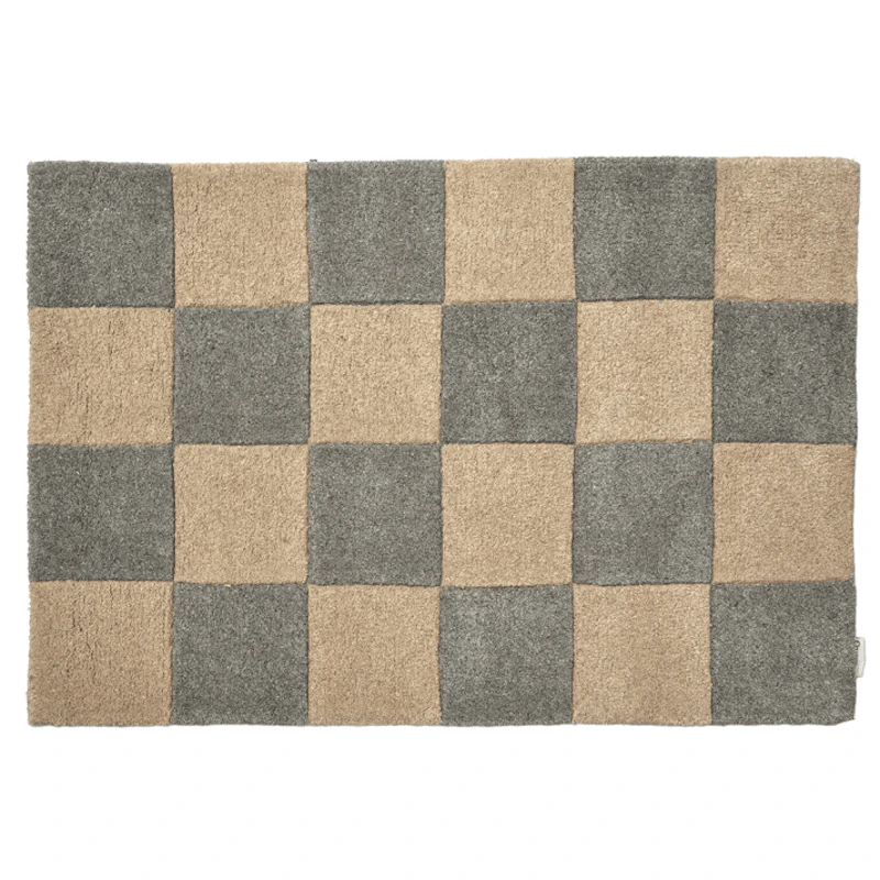 Square Dørmatte 60x90 cm, Grå / Naturlig