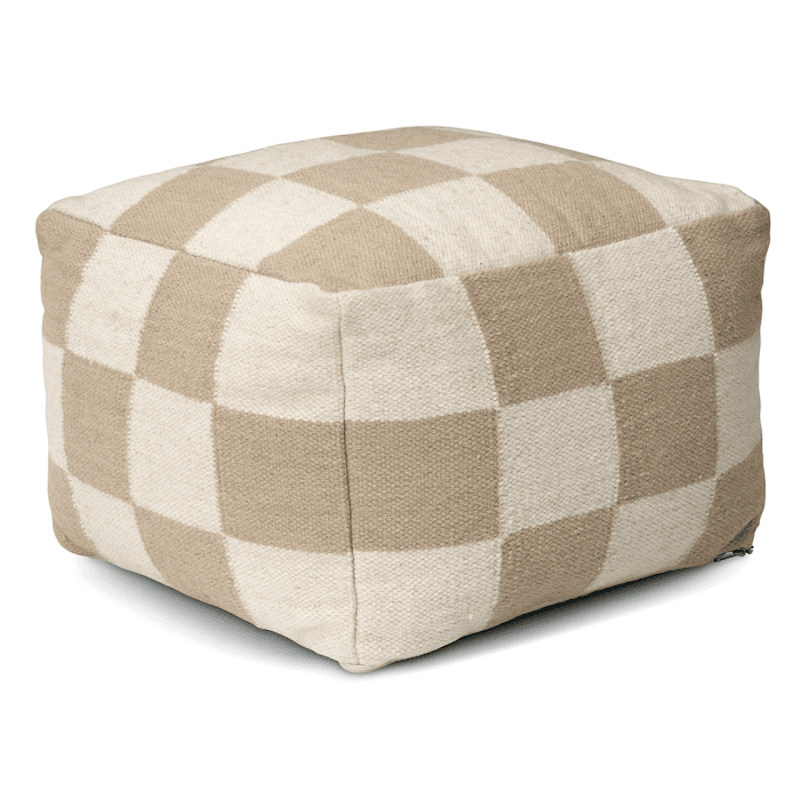 Square Puff 50x50 cm, Beige