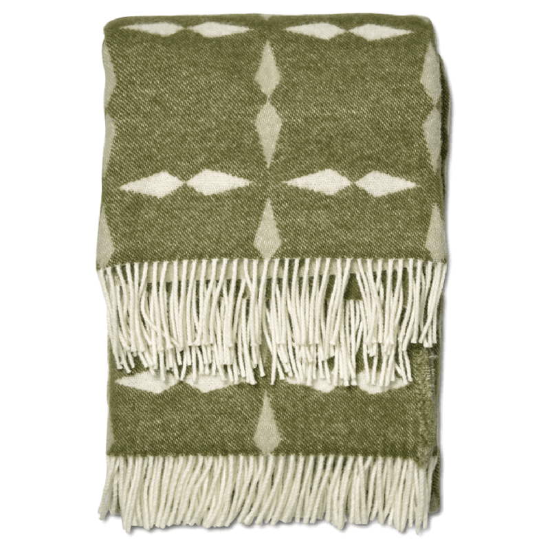 Tile Ullteppe 130x180 cm, Hvit / Grønn