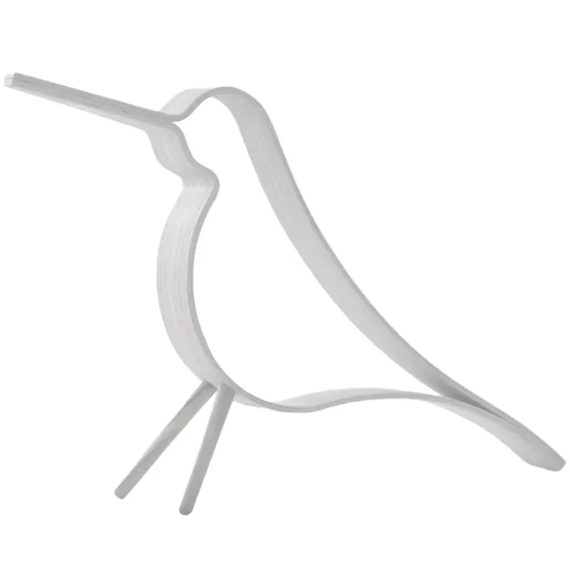 Woody Bird Dekorasjon 31 cm, Hvit