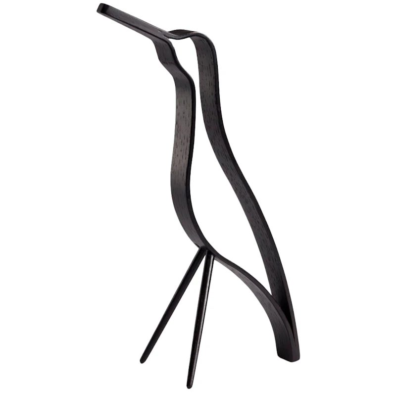 Woody Bird Dekorasjon Høy 25 cm, Sortbeiset Eik