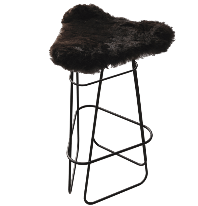 Iceland Barstol 82 cm, Sort / Shorn Black