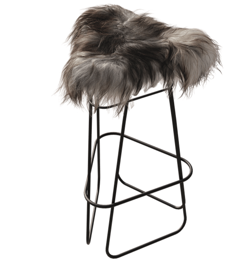 Iceland Barstol 82 cm, Sort / Wild Grey
