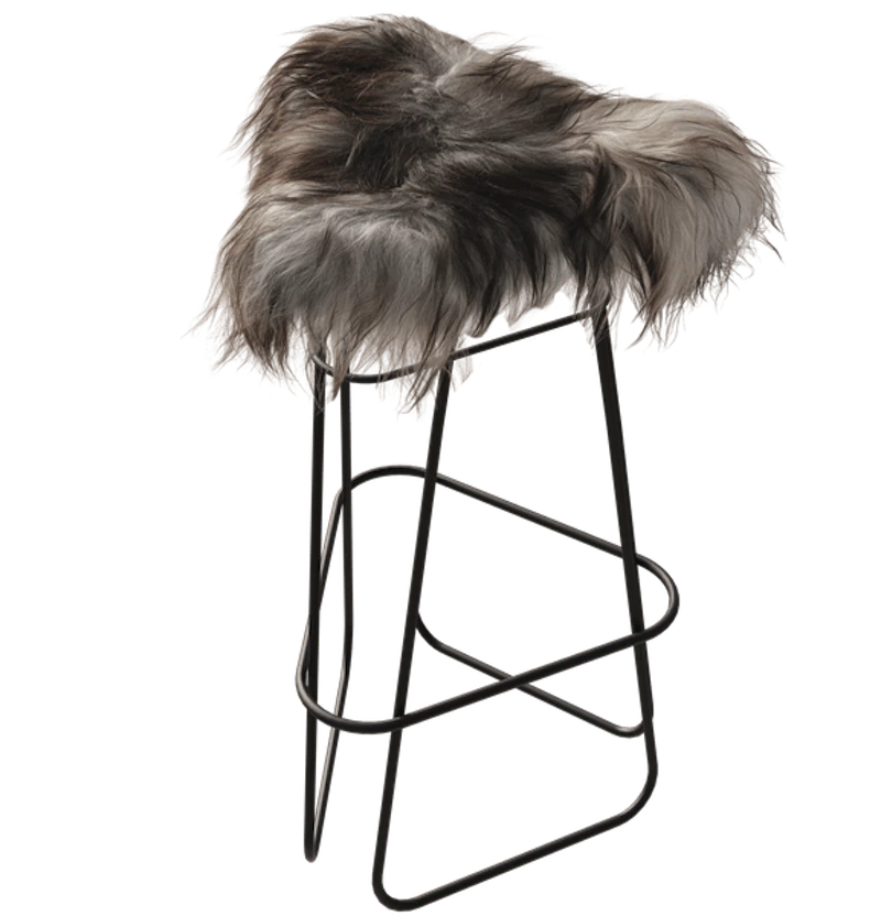 Iceland Barstol 82 cm, Sort / Wild Grey