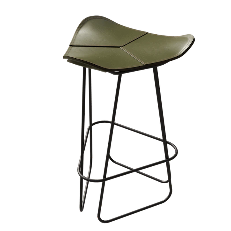 Pampa Barstol 82 cm, Sort / Grass Green