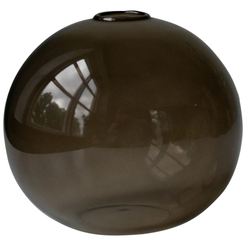 Ball Vase Ø10 cm, Brun