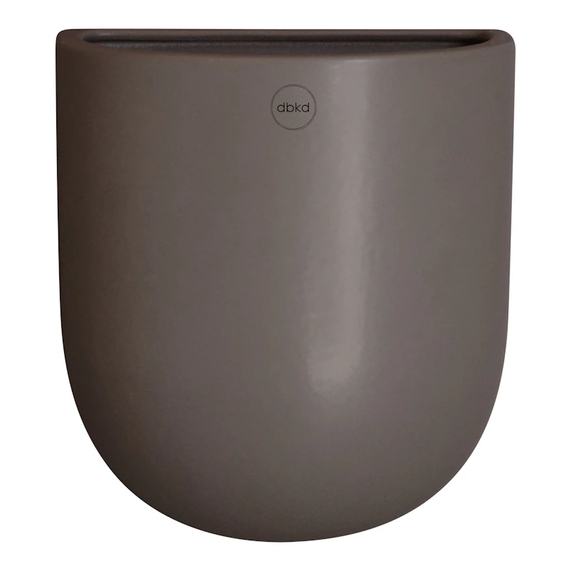 Cut Wall Pot Medium, White Veggkrukke, M Dust