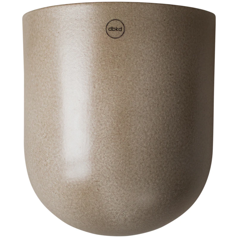 Cut Wall Pot Medium, White Veggkrukke, M Beige