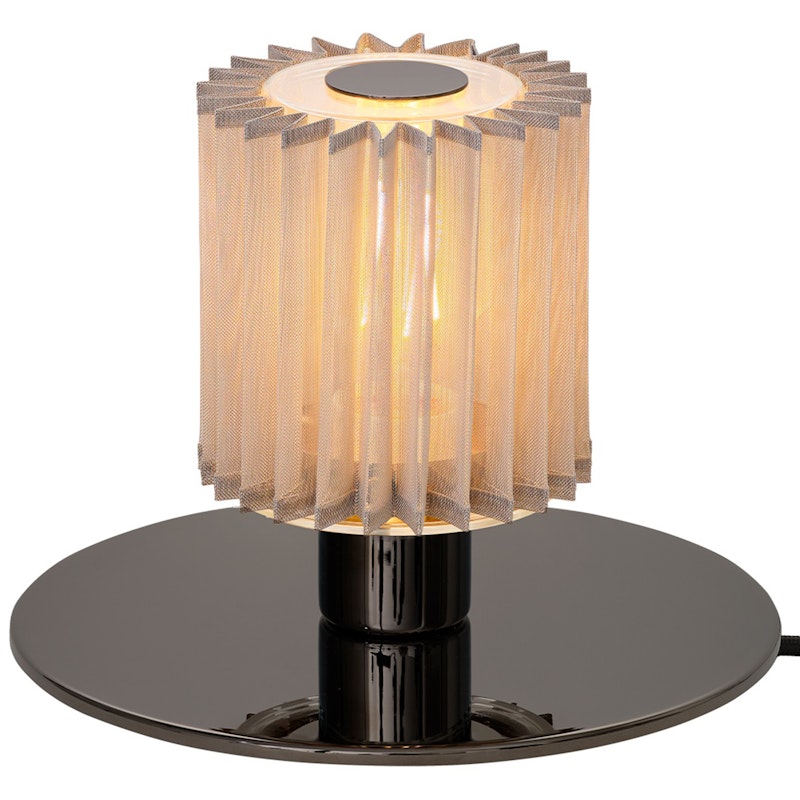 In the Sun 220 Bordlampe, Sort / Sølvaktig Mesh