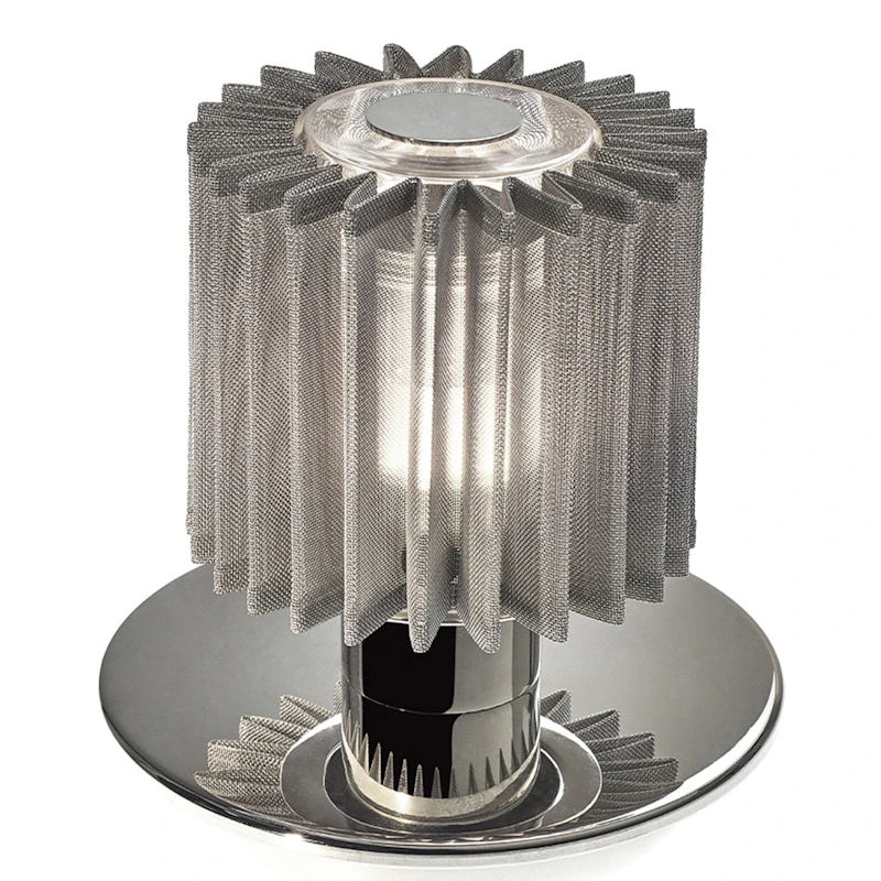 In The Sun Bordlampe Bærbar, Sølv