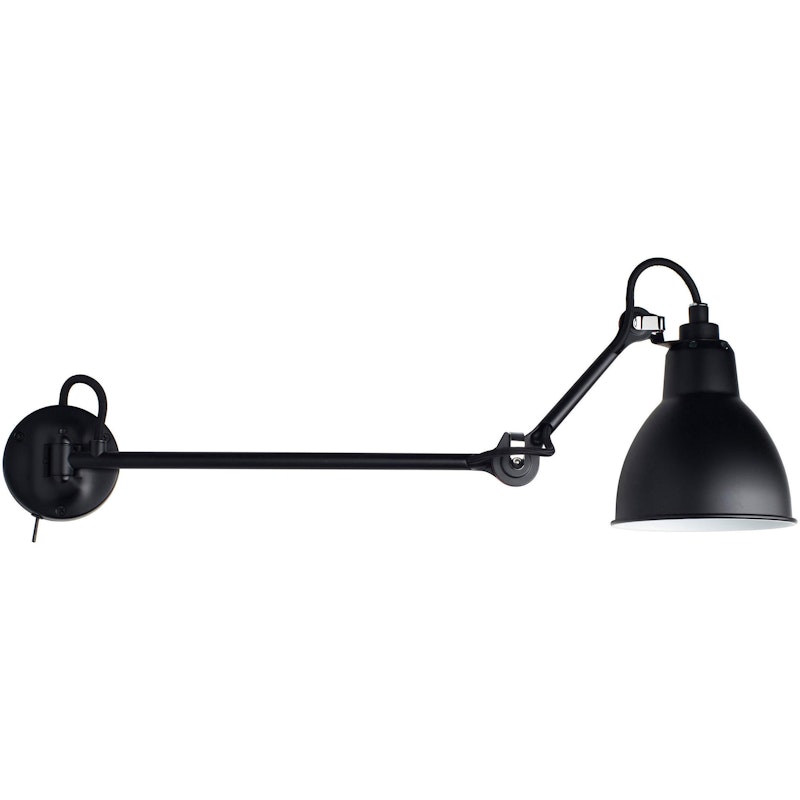 Lampe Gras N°204 L40 SW Vegglampe, Sort