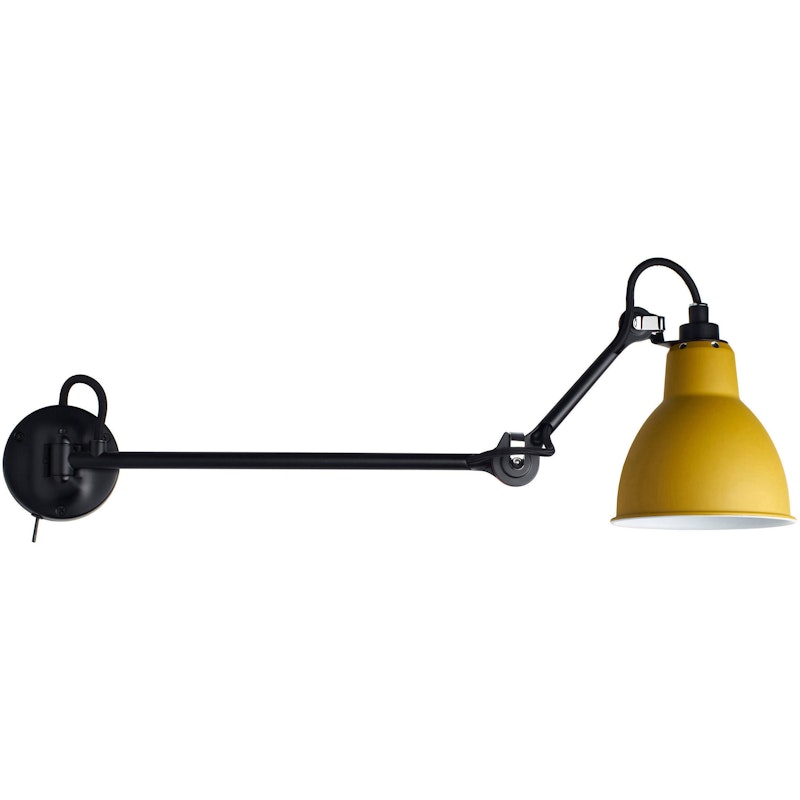 Lampe Gras N°204 L40 SW Vegglampe, Gul