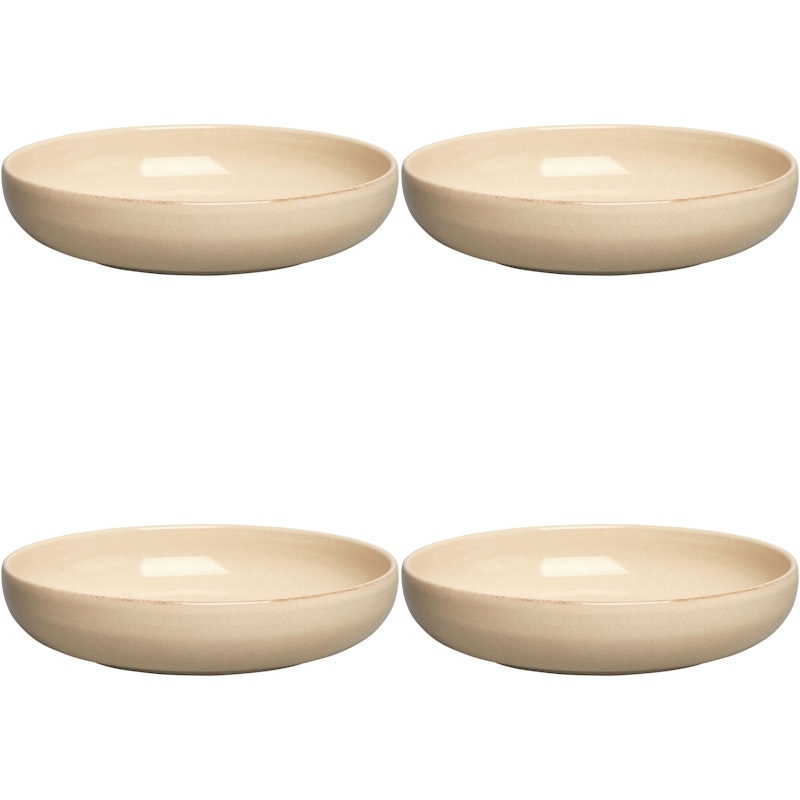 BON Skål 22 cm 4-pk, Beige