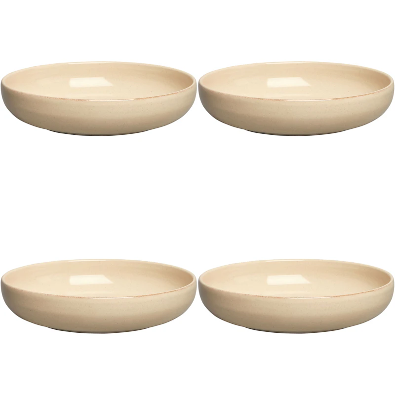BON Skål 22 cm 4-pk, Beige