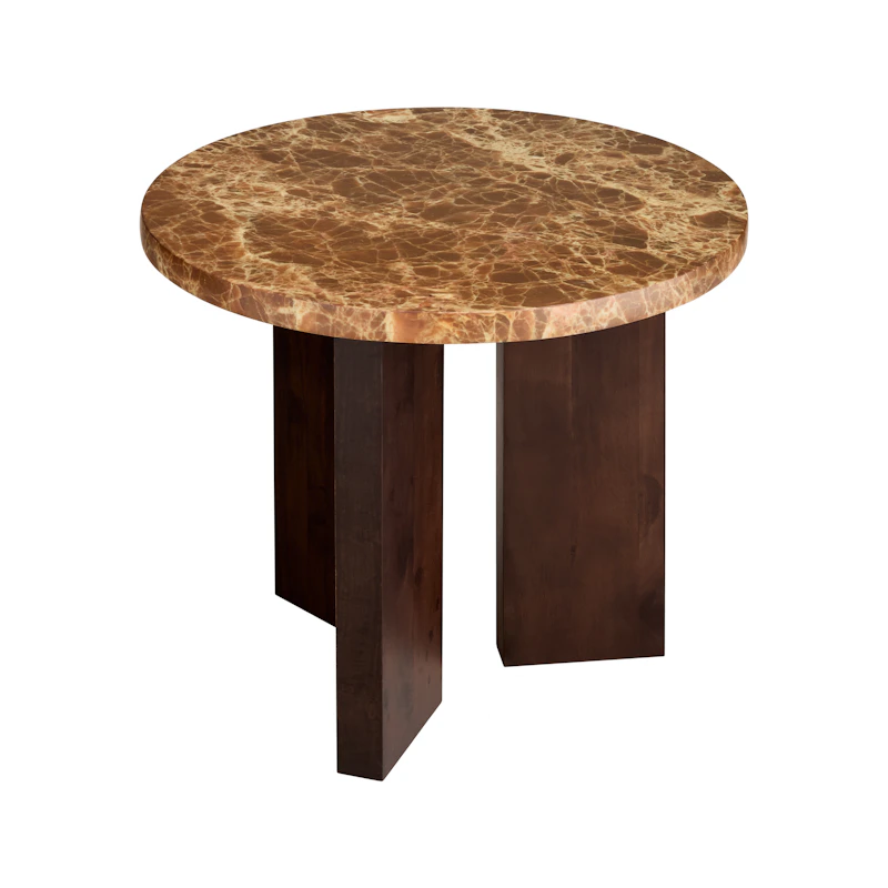 Eden Sidebord 50 cm, Dark Oak / Brun Sten