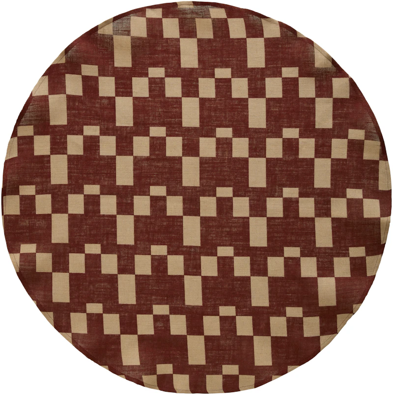 Eira Juletreteppe 125 cm, Beige / Rød