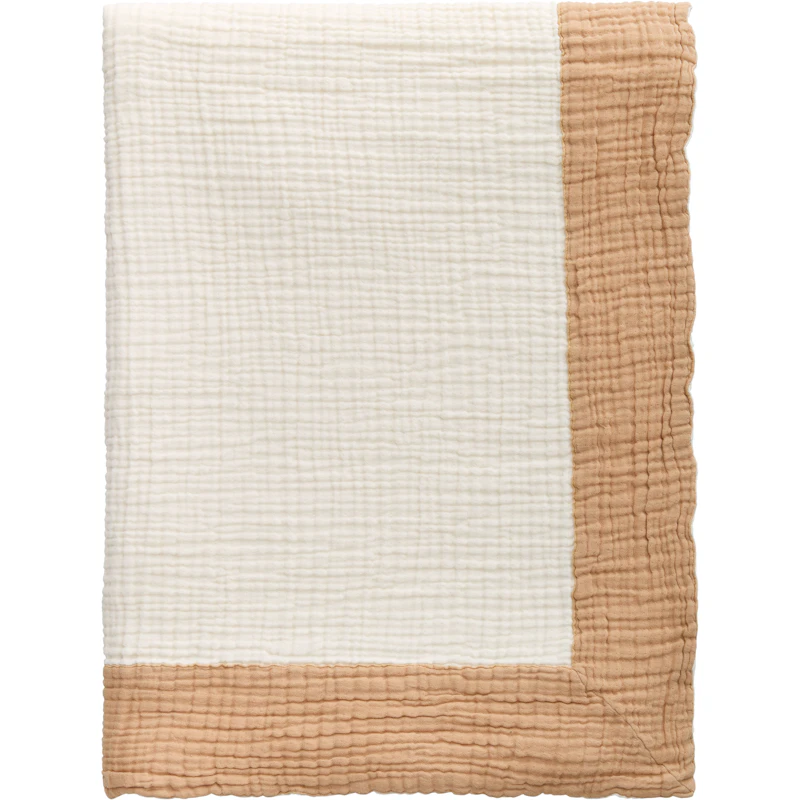 Ella Crincle Sengeteppe 180x260 cm, Dark Sand