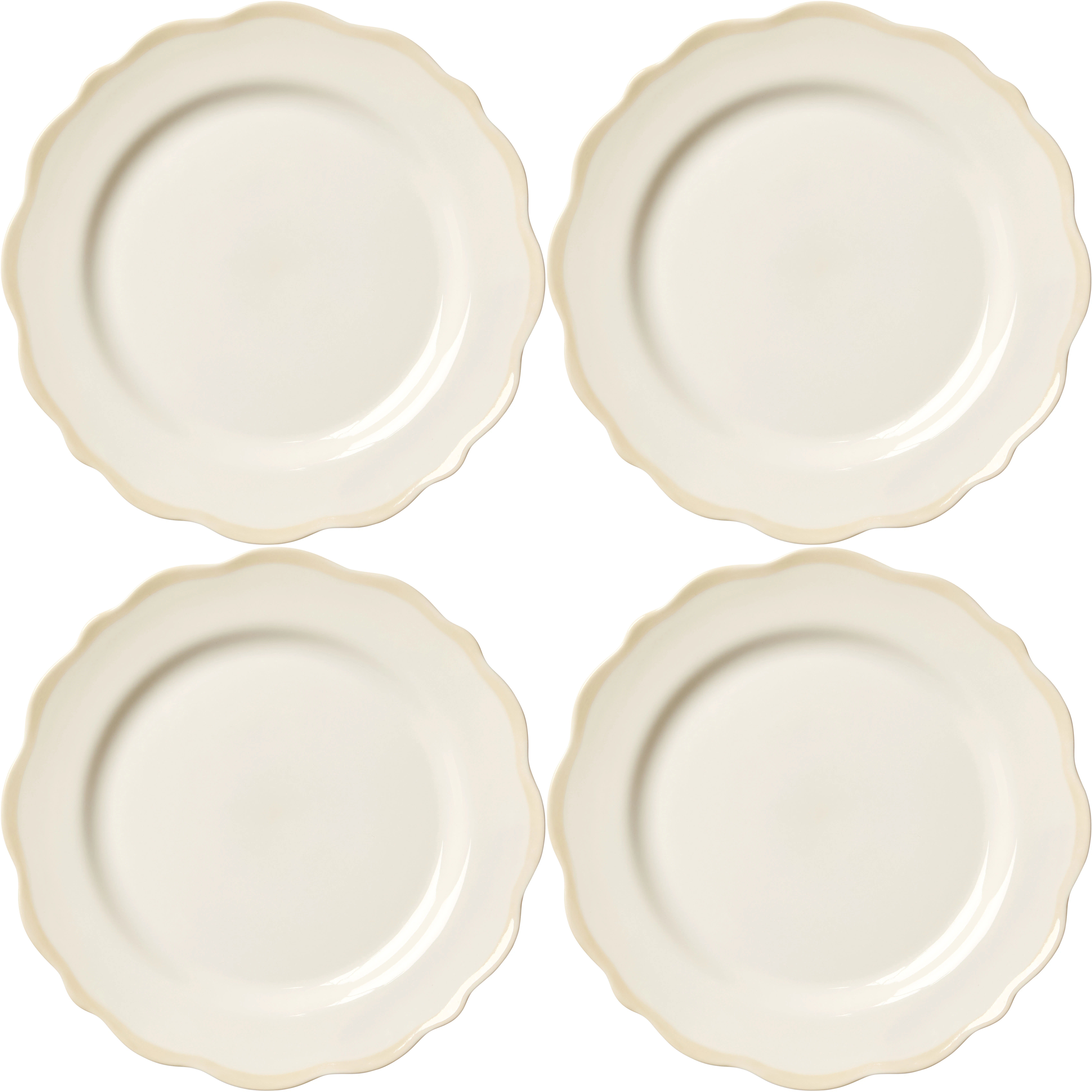Fleur Sidetallerken 21 cm 4-pk, Sand
