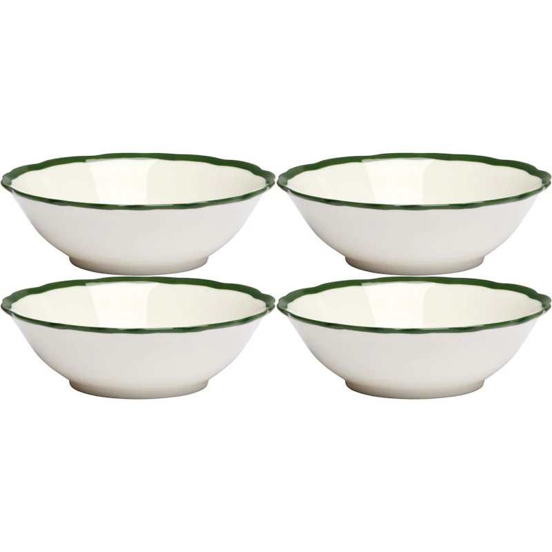 Fleur Skål 15 cm 4-pk, Mørkegrønn