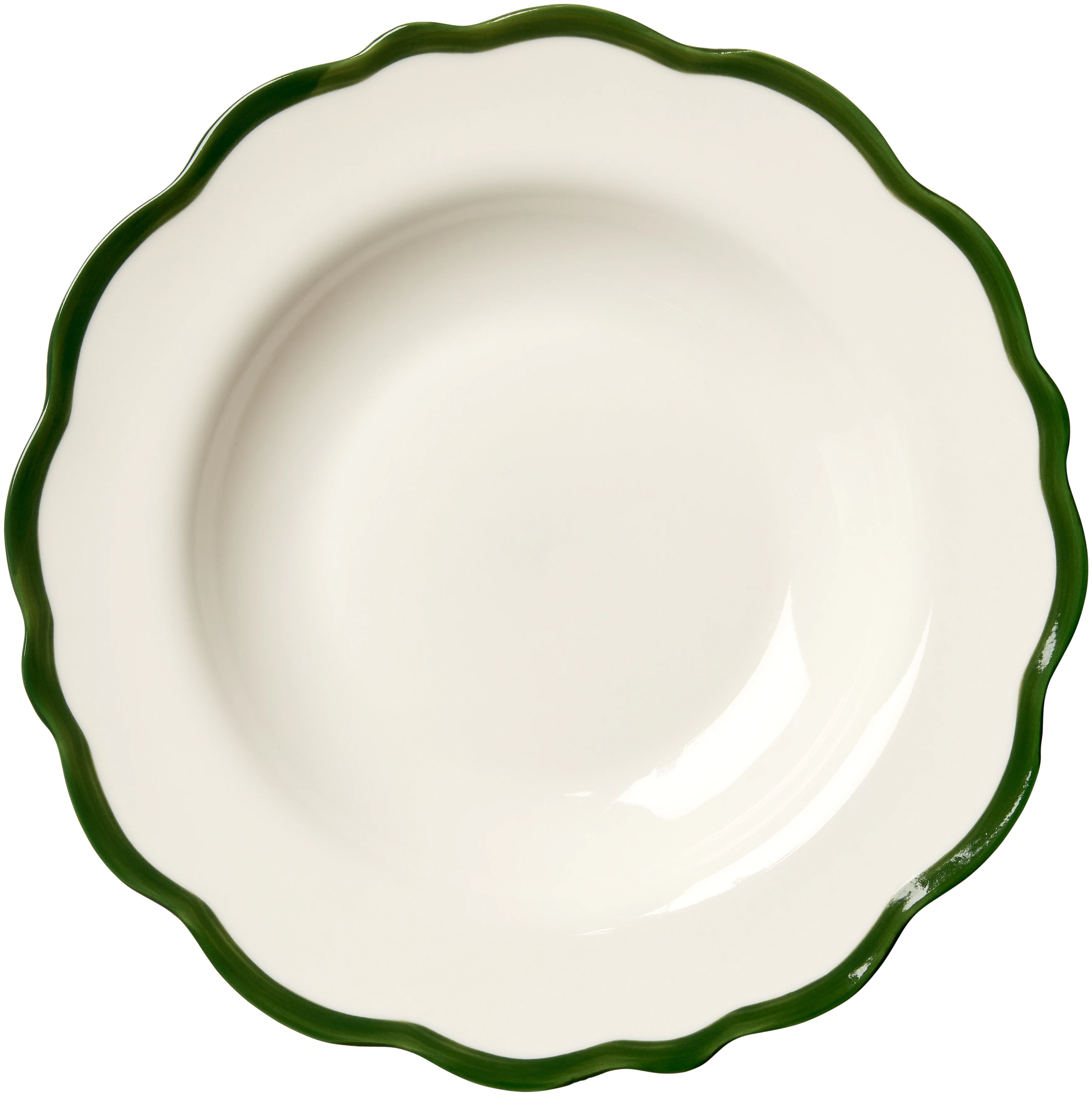 Fleur Sk&aring;l 23 cm, M&oslash;rkegr&oslash;nn