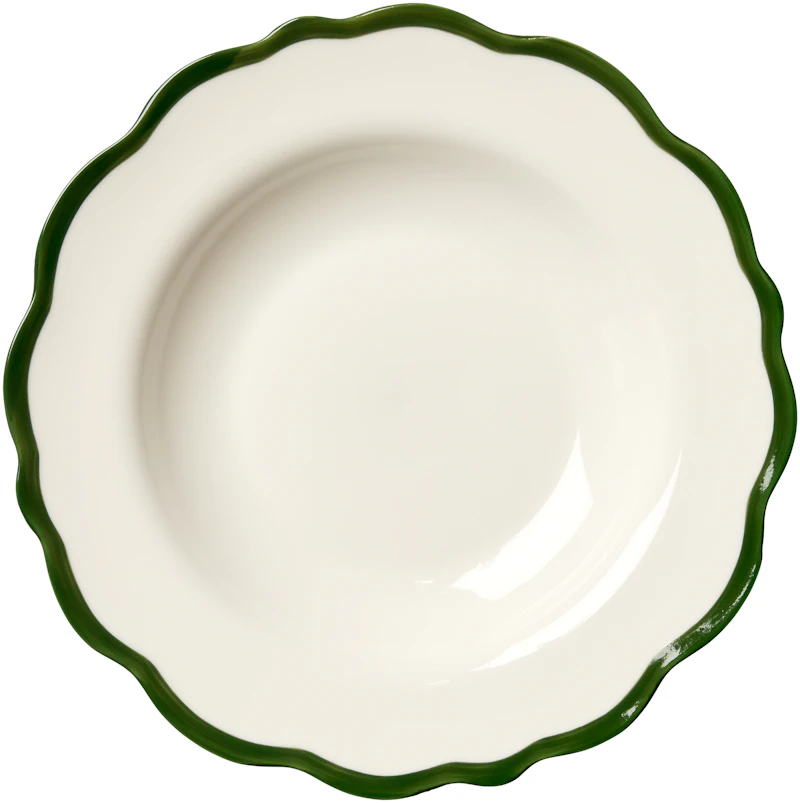 Fleur Skål 23 cm, Mørkegrønn