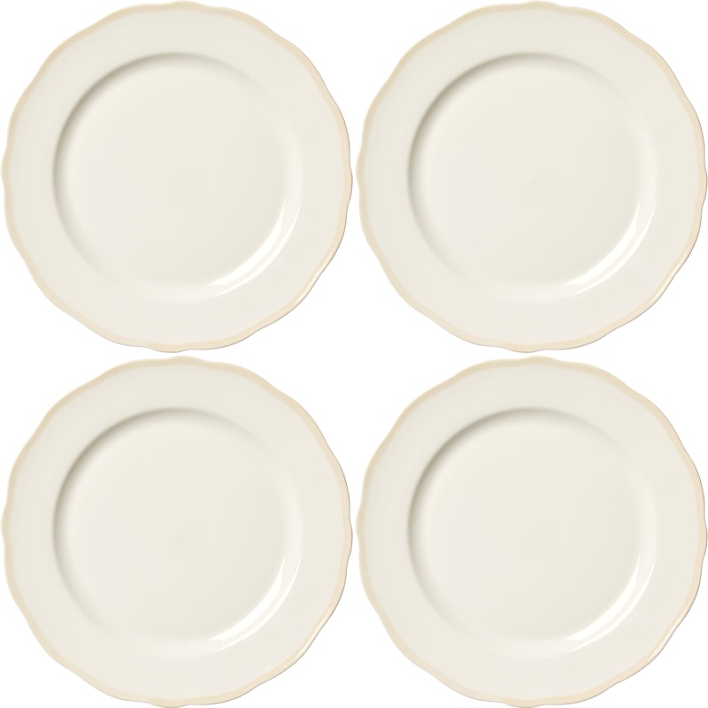 Fleur Tallerken 28 cm 4-pk, Sand