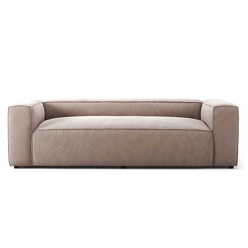 Grand 2-Seter Sofa Fløyel, Dusk Beige