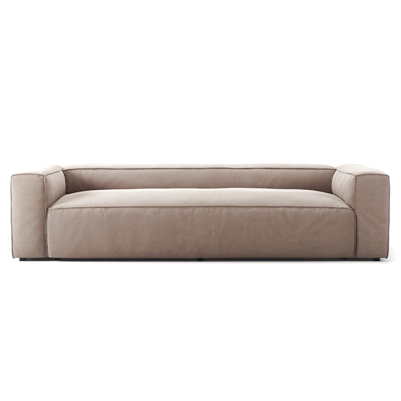 Grand 3-Seter Sofa Fløyel, Dusk Beige