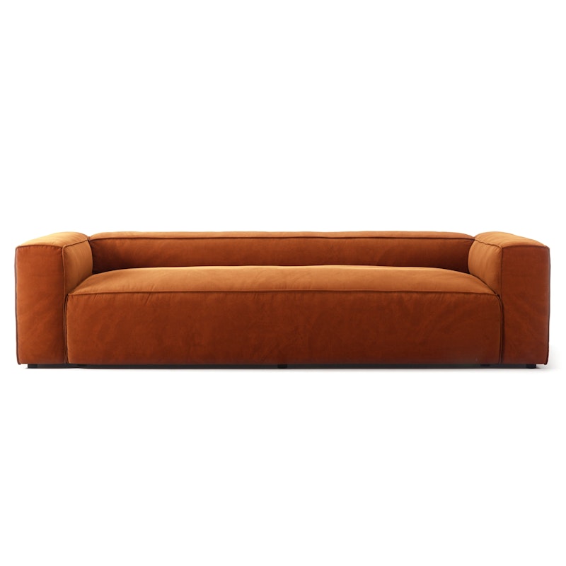 Grand 3-Seter Sofa Fløyel, Copper Glow