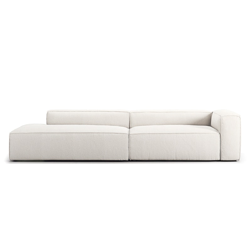 Grand 3-Seter Sofa åpen ende Venstre, Steam White