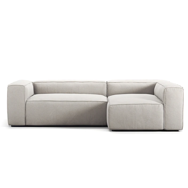 Grand 3-Seter Sofa Divan Høyre, Moon White