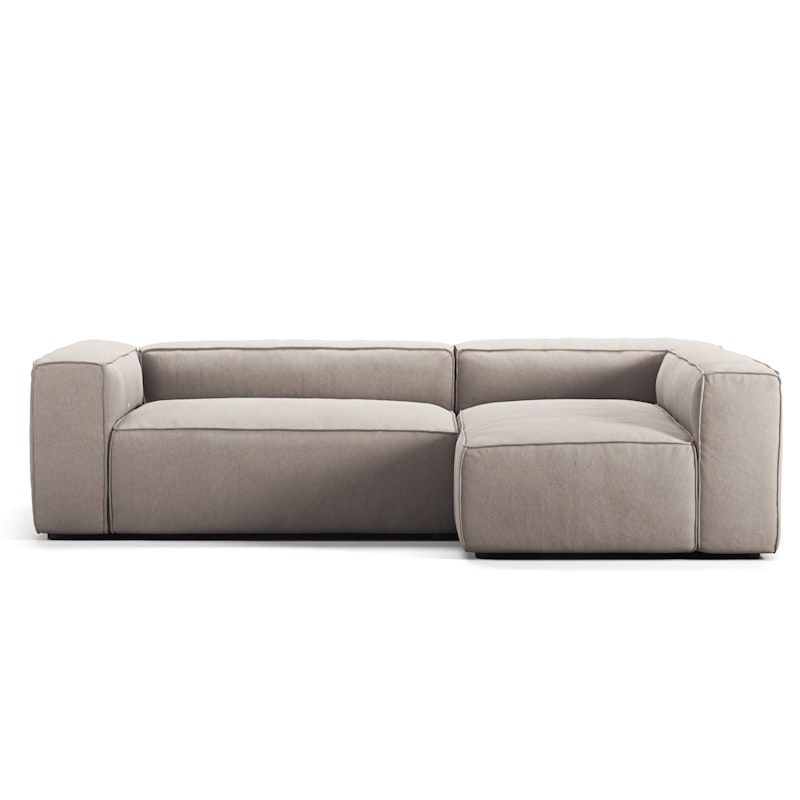 Grand 3-Seter Sofa Divan Høyre, Sandshell Beige