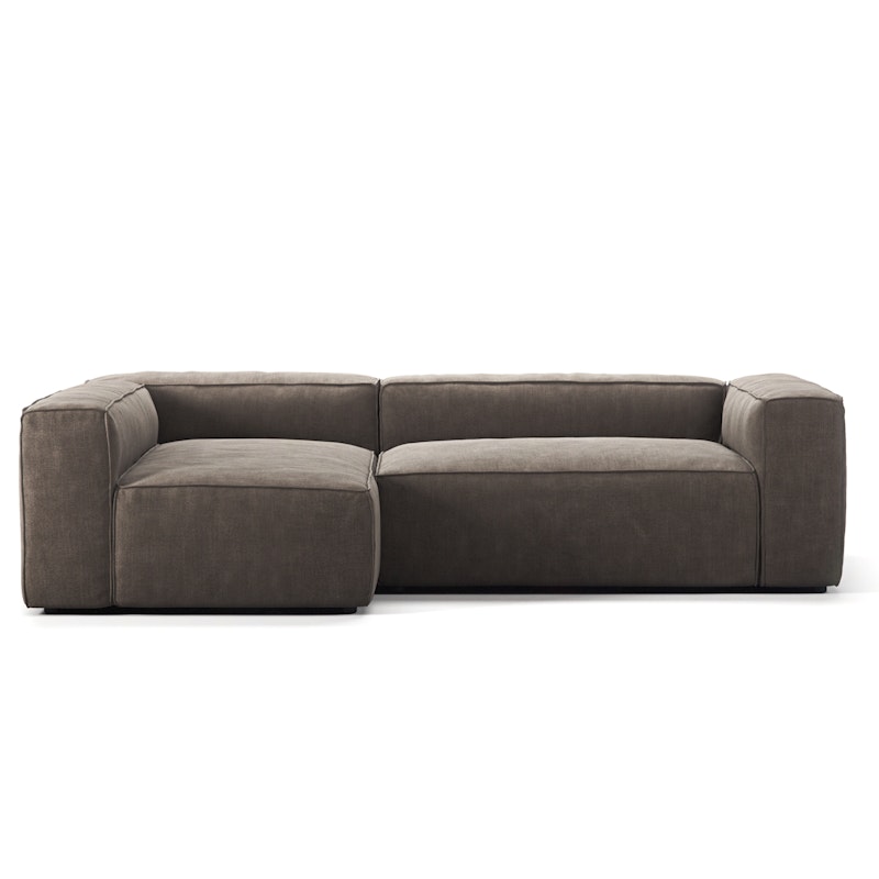 Grand 3-Seter Sofa Divan Venstre, Mole Brown