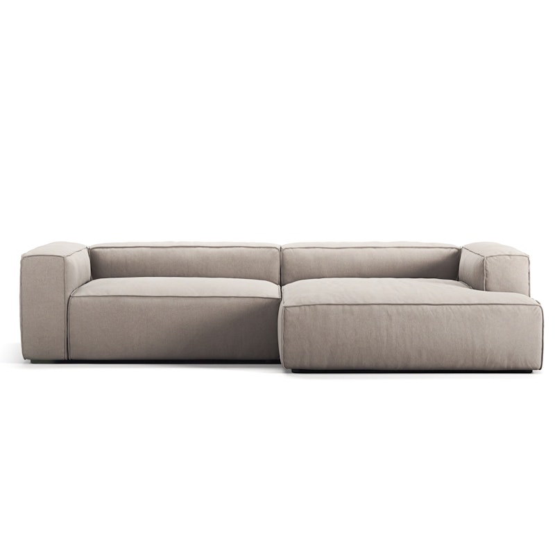 Grand 3-Seter Sofa sjeselong Høyre, Sandshell Beige