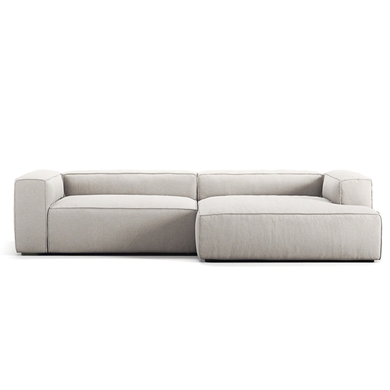 Grand 3-Seter Sofa sjeselong Høyre, Moon White