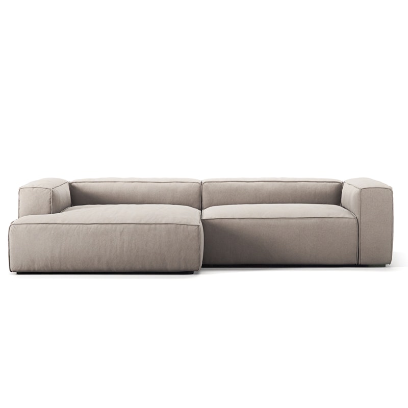 Grand 3-Seter Sofa sjeselong Venstre, Sandshell Beige