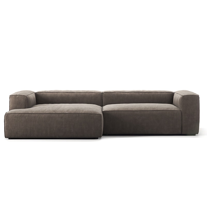 Grand 3-Seter Sofa sjeselong Venstre, Mole Brown