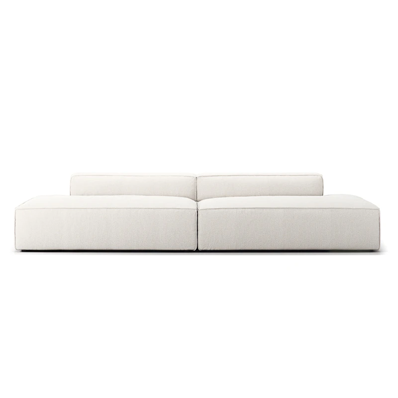 Grand 4-Seter Sofa åpne ender, Steam White