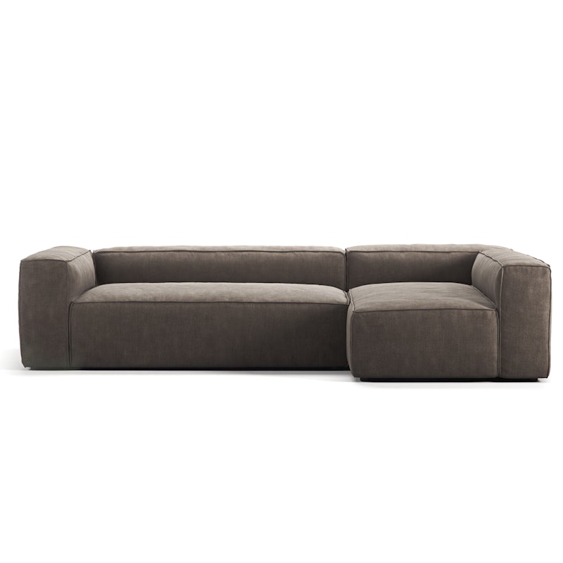 Grand 4-Seter Sofa Divan Høyre, Mole Brown