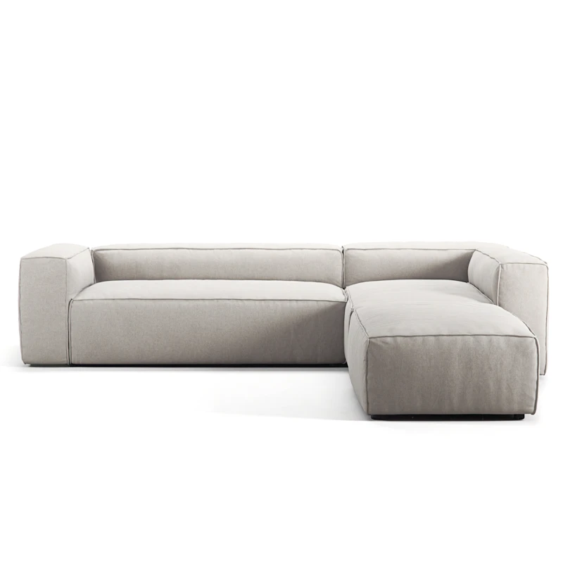 Grand 4-Seter Sofa Divan Høyre åpent endestykke, Moon White