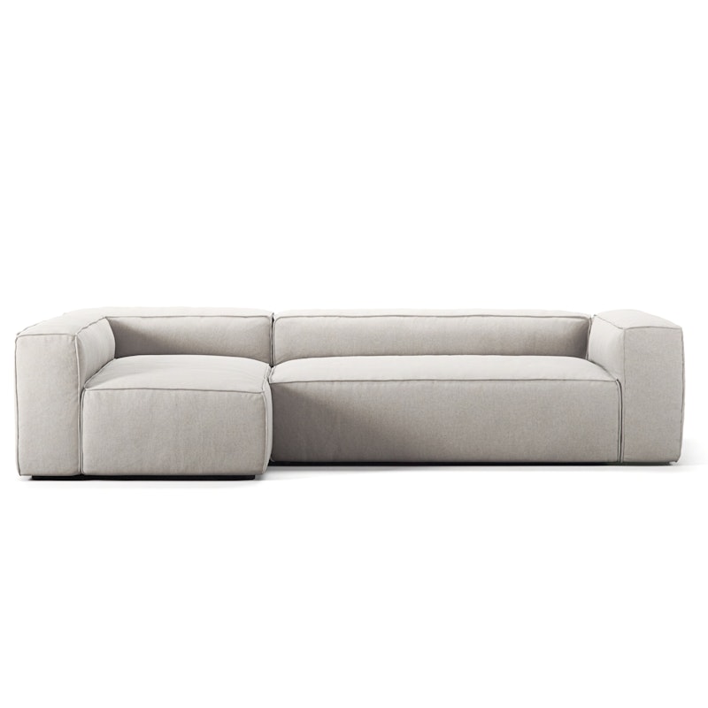 Grand 4-Seter Sofa Divan Venstre, Moon White