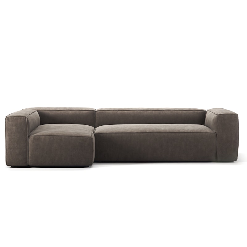 Grand 4-Seter Sofa Divan Venstre, Mole Brown