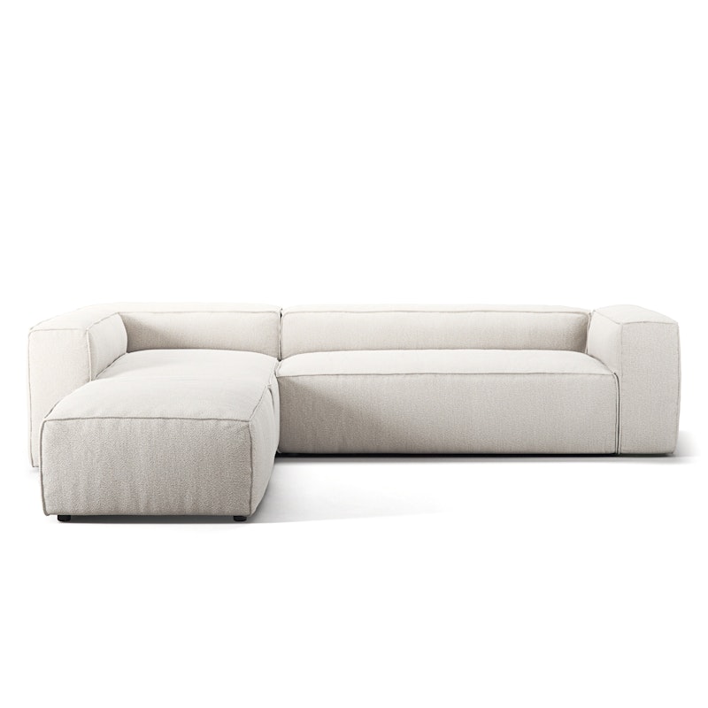 Grand 4-Seter Sofa Divan Venstre åpent endestykke, Steam White