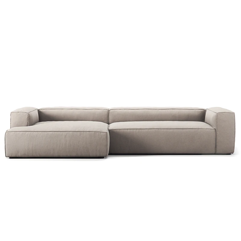 Grand 4-Seter Sofa sjeselong Venstre, Sandshell Beige